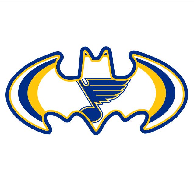 St. Louis Blues Batman Logo fabric transfer
